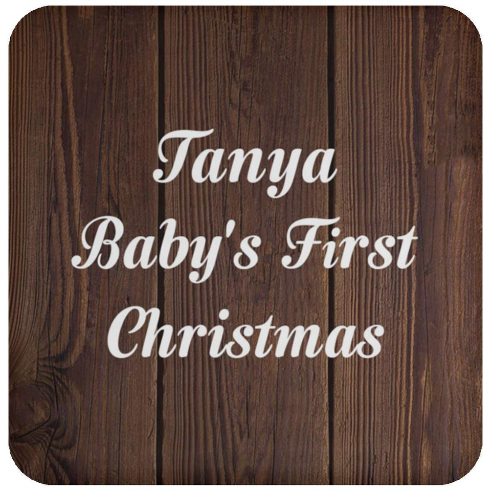 Tanya Baby's First Christmas - Drink Coaster D