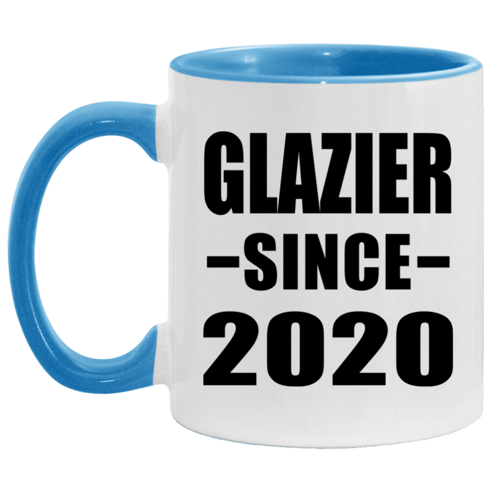 Glazier Since 2020 - 11oz Accent Mug Blue