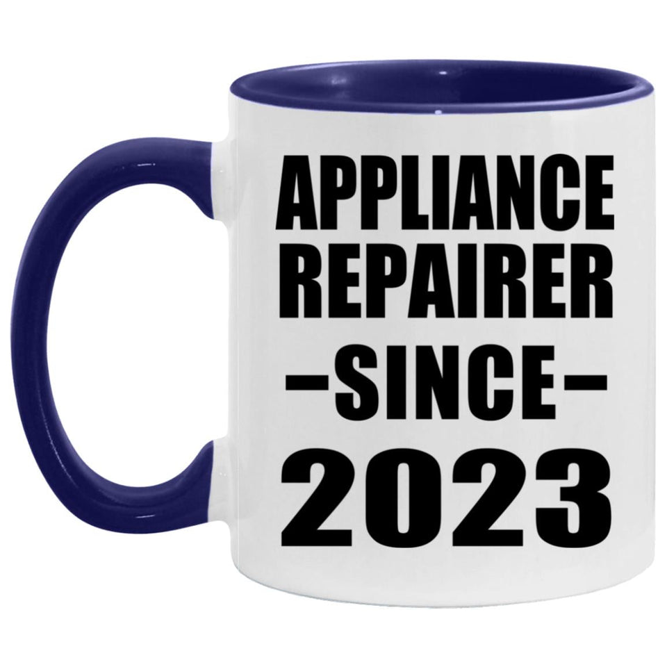 Appliance Repairer Since 2023 - 11oz Accent Mug Purple