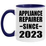 Appliance Repairer Since 2023 - 11oz Accent Mug Purple