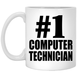Number One #1 Computer Technician - 11 Oz Coffee Mug