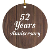 52nd Anniversary 52 Years Anniversary - Circle Ornament D