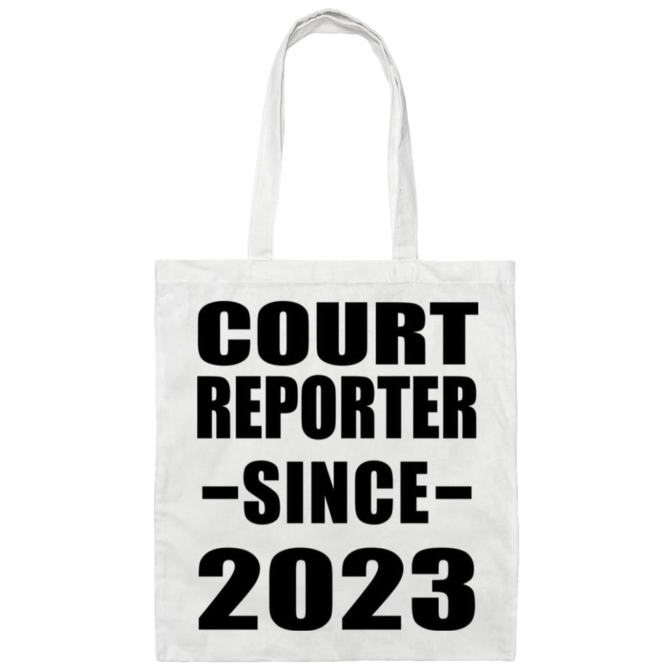 Court Reporter Since 2023 - Tote Bag White