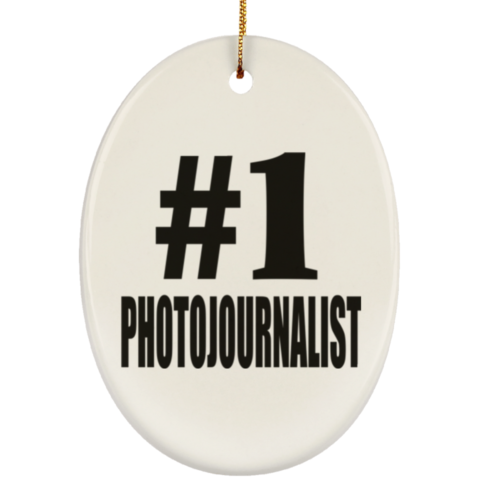Number One #1 Photojournalist - Oval Ornament