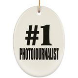 Number One #1 Photojournalist - Oval Ornament