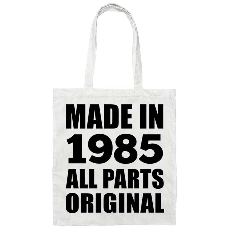 39th Birthday Made in 1985 All Parts Original - Tote Bag White