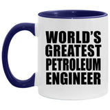 World's Greatest Petroleum Engineer - 11oz Accent Mug Purple