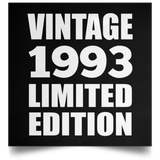 31st Birthday Vintage 1993 Limited Edition - Poster Square