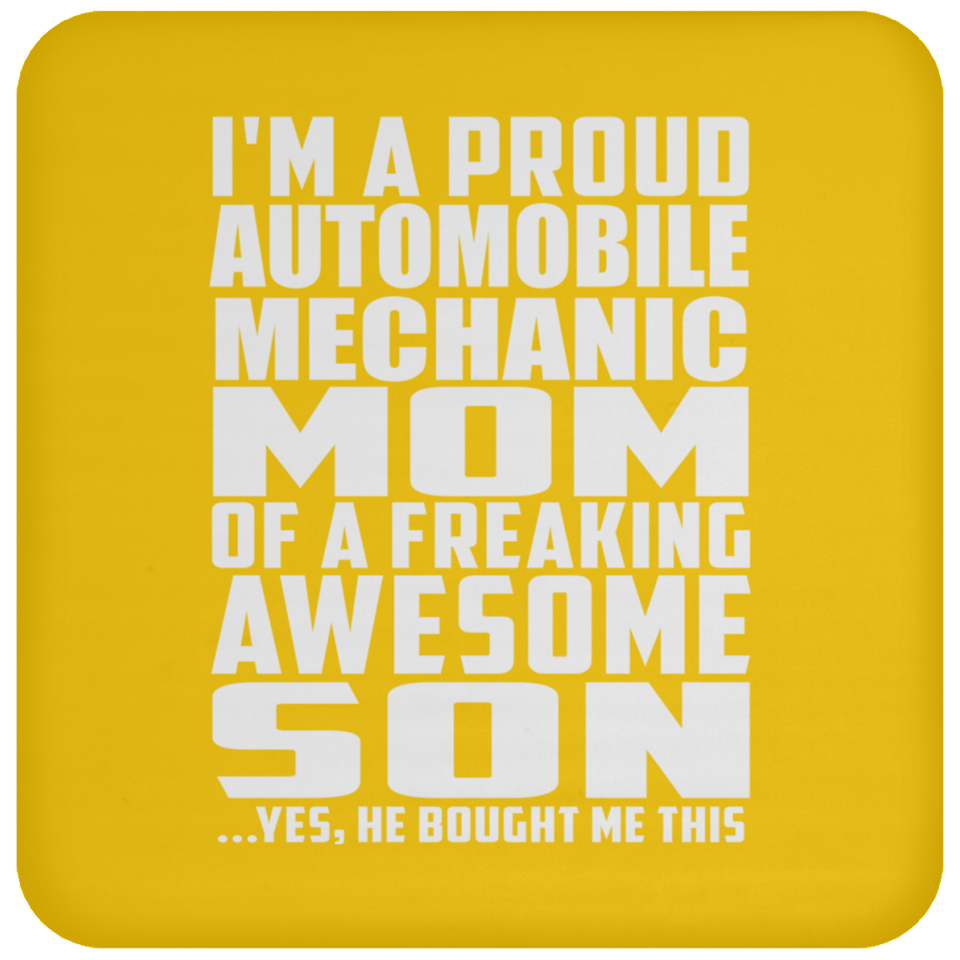 Proud Automobile Mechanic Mom Of Awesome Son - Drink Coaster
