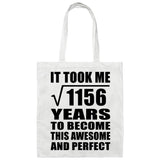 34th Birthday Took Square Root of 1156 Years To Awesome - Tote Bag White