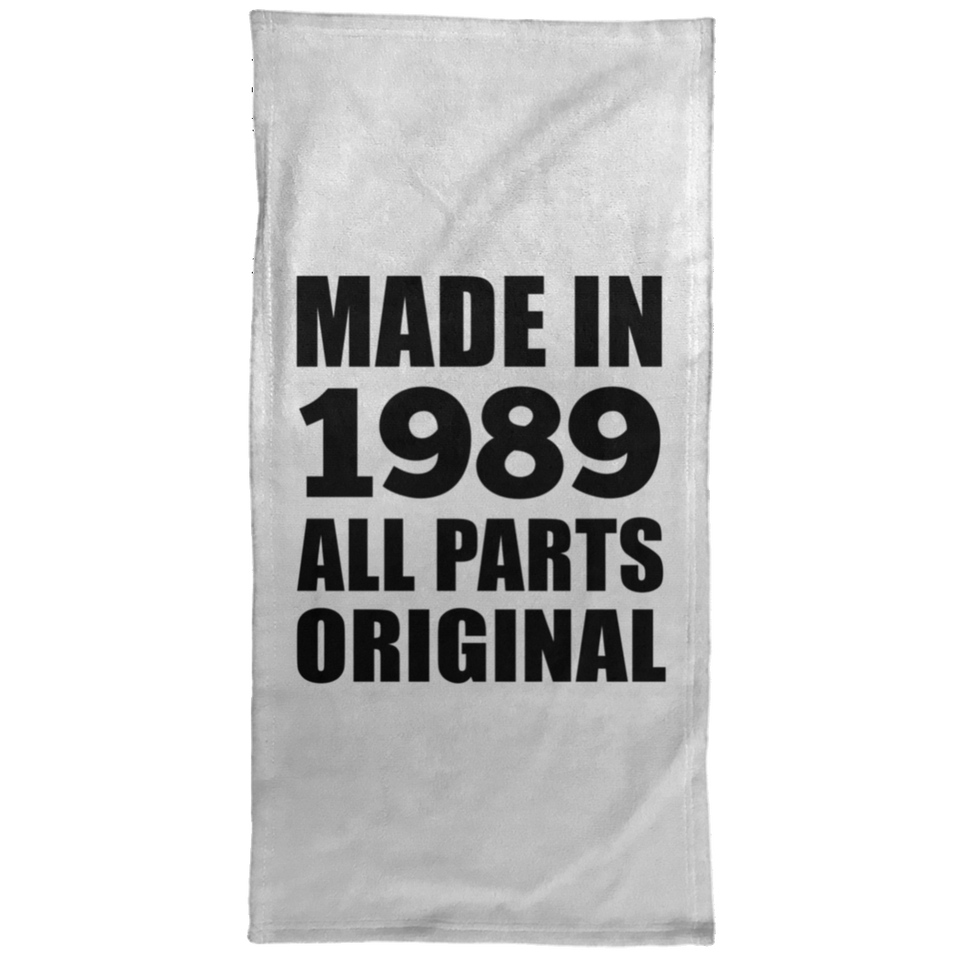 35th Birthday Made in 1989 All Parts Original - Hand Towel