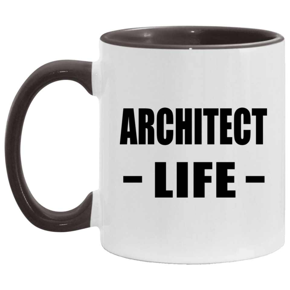Architect Life - 11oz Accent Mug Black