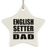 English Setter Dad - Star Ornament