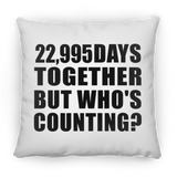 63rd Anniversary 22,995 Days Together But Who's Counting - Throw Pillow