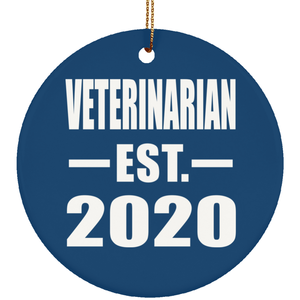 Veterinarian Established EST. 2020 - Circle Ornament
