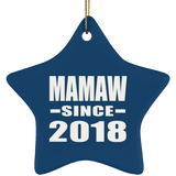 Mamaw Since 2018 - Star Ornament