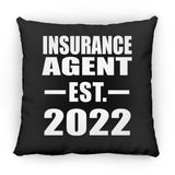 Insurance Agent Established EST. 2022 - Throw Pillow Black