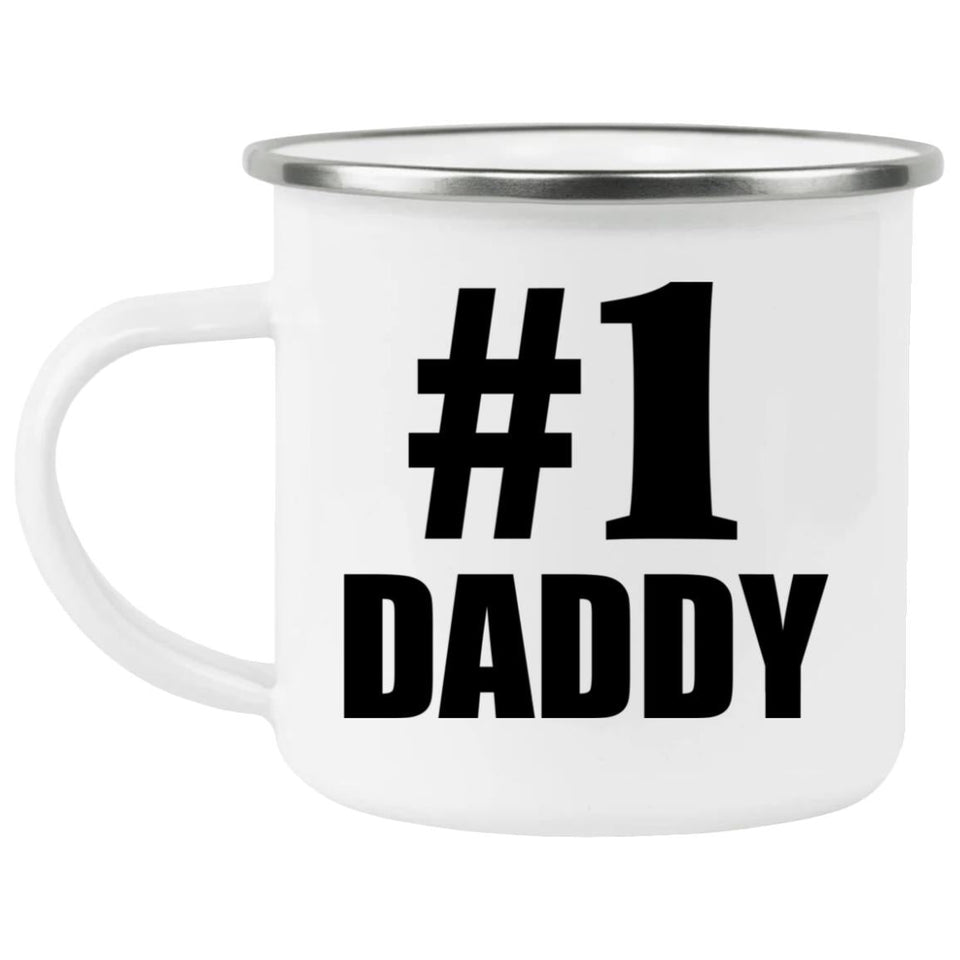 Number One #1 Daddy - 12oz Camping Mug