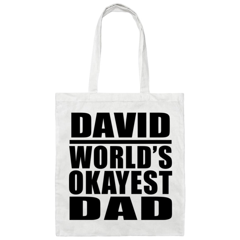 David World's Okayest Dad - Tote Bag White