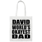 David World's Okayest Dad - Tote Bag White