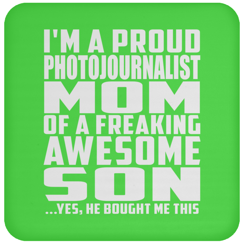 Proud Photojournalist Mom Of Awesome Son - Drink Coaster