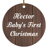 Hector Baby's First Christmas - Circle Ornament D