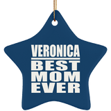 Veronica Best Mom Ever - Star Ornament
