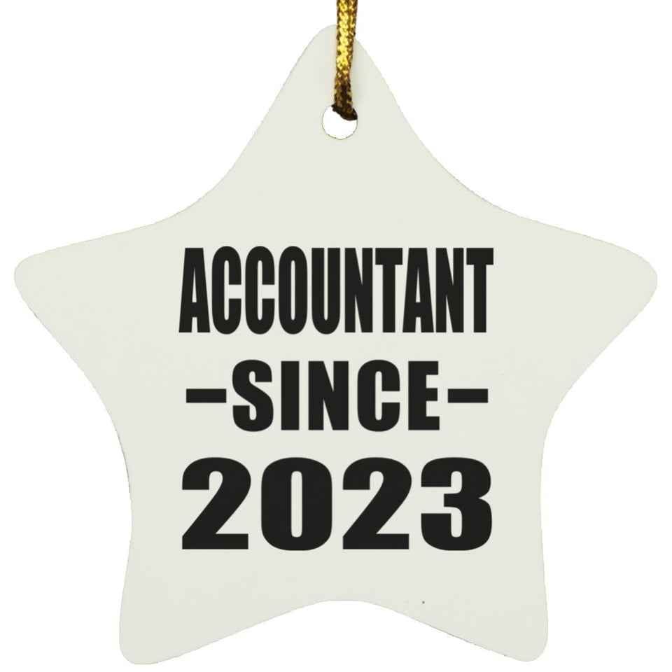 Accountant Since 2023 - Star Ornament