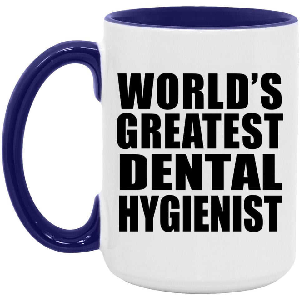 World's Greatest Dental Hygienist - 15oz Accent Mug Purple