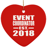 Event Coordinator Established EST. 2018 - Heart Ornament