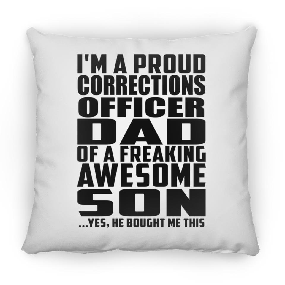 Proud Corrections Officer Dad Of Awesome Son - Throw Pillow