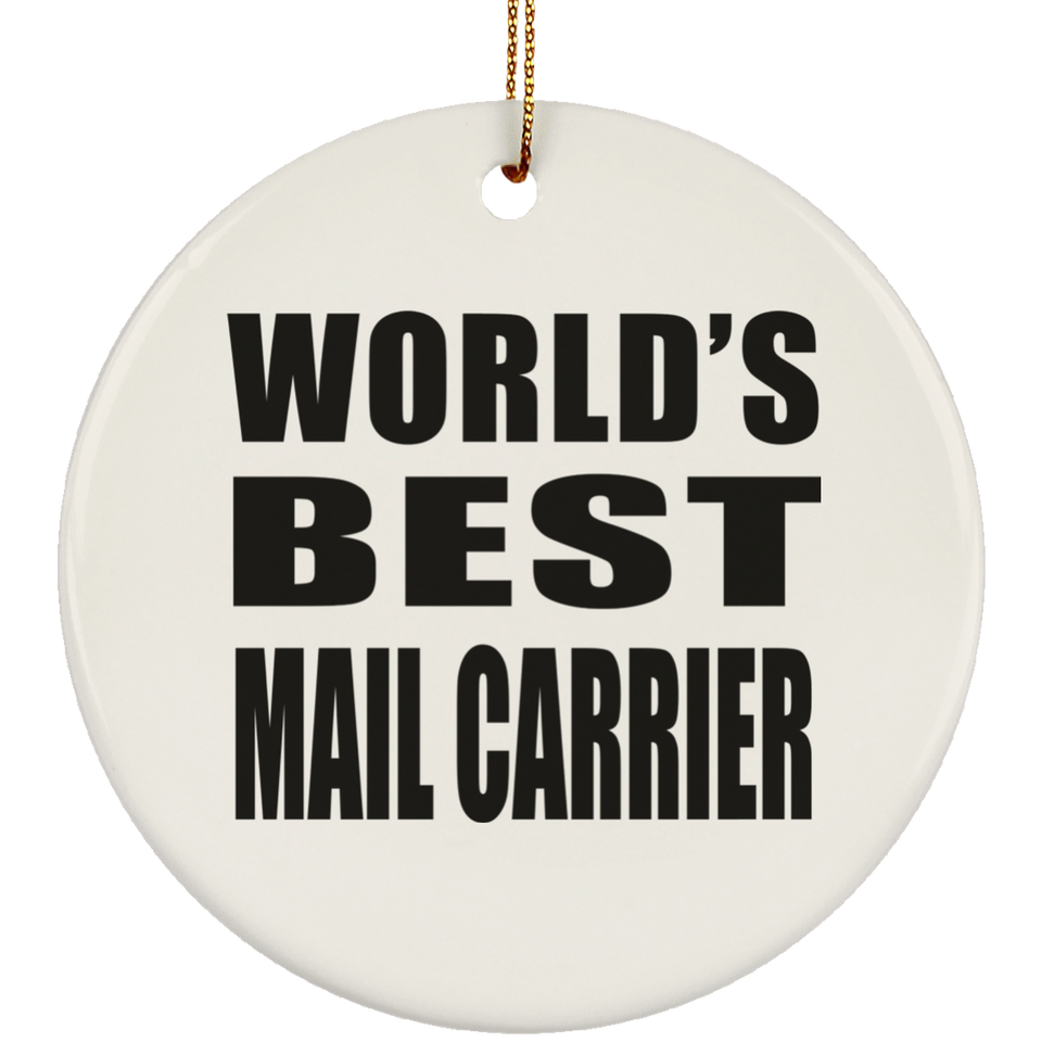 World's Best Mail Carrier - Circle Ornament
