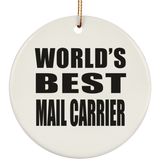 World's Best Mail Carrier - Circle Ornament