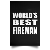 World's Best Fireman - Poster Portrait