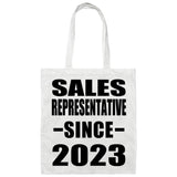 Sales Representative Since 2023 - Tote Bag White