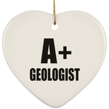 A+ Geologist - Heart Ornament