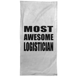 Most Awesome Logistician - Hand Towel