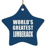 World's Greatest Lumberjack - Star Ornament