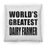 World's Greatest Dairy Farmer - Throw Pillow