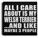 All I Care About Is My Welsh Terrier - Canvas Square