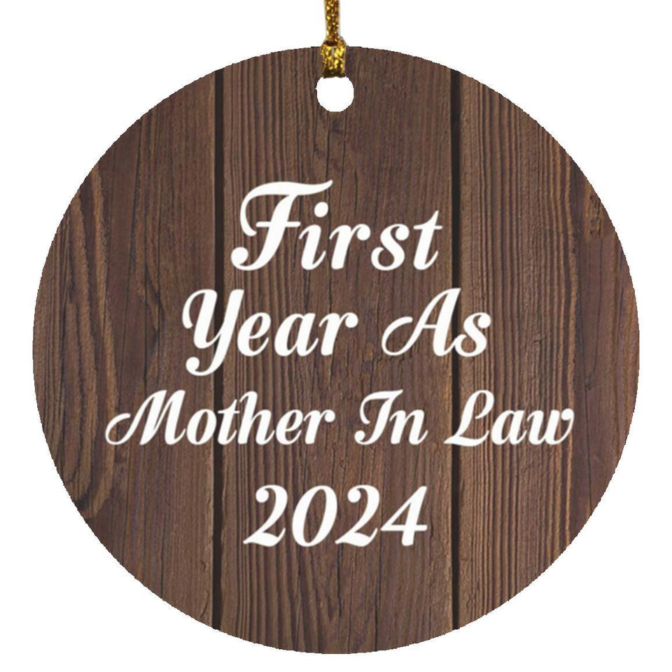 First Year As Mother In Law 2024 - Circle Ornament D