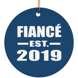 Fiance Established EST. 2019 - Circle Ornament