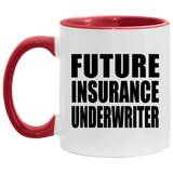 Future Insurance Underwriter - 11oz Accent Mug Red