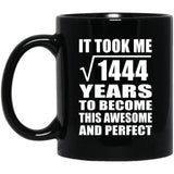 38th Birthday Took Square Root of 1444 Years To Awesome - 11oz Coffee Mug Black