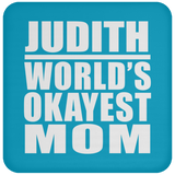 Judith World's Okayest Mom - Drink Coaster