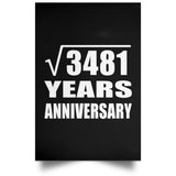 59th Anniversary Square Root of 3481 Years Anniversary - Poster Portrait