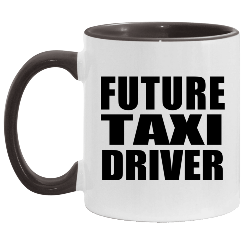 Future Taxi Driver - 11oz Accent Mug Black