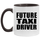 Future Taxi Driver - 11oz Accent Mug Black