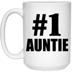 Number One #1 Auntie - 15 Oz Coffee Mug