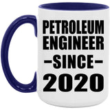 Petroleum Engineer Since 2020 - 15oz Accent Mug Purple